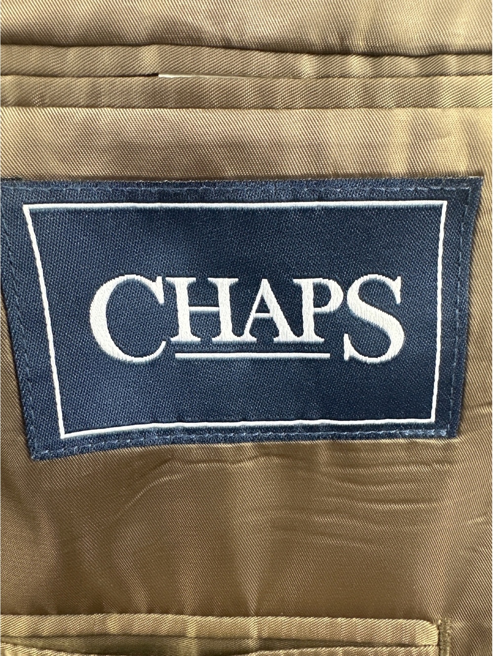 CHAPS Men's 44R Herringbone Blazer Sport Coat Brown Gray 2 Button Preppy Fall - Picture 5 of 9